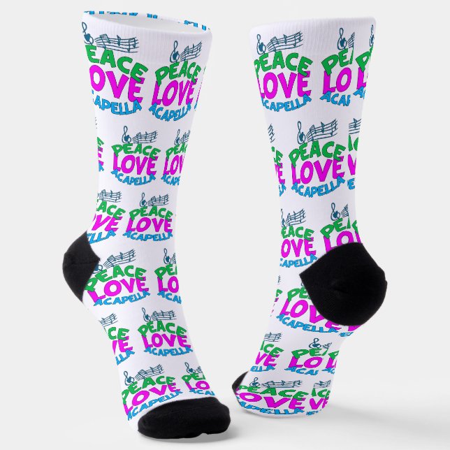 Chaussette Peace Love Acapella Group Femmes (Angulaire)
