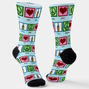 Chaussette Peace Love Debate Team