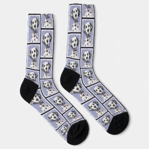 Chaussette Peinture Dalmatienne Spotted Jote Original Chien A