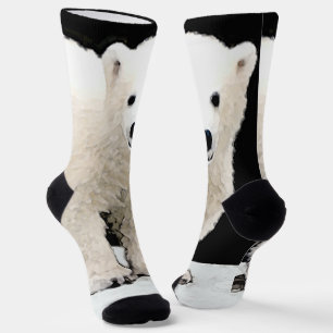 Chaussette Peinture de l'ours polaire - Oiginal Wildlife Art