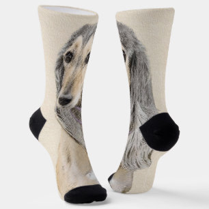Chaussette Peinture de Saluki (Faune) - Cute Original Chien A