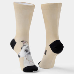 Chaussette Peinture de Whippet - Jolie illustration originale