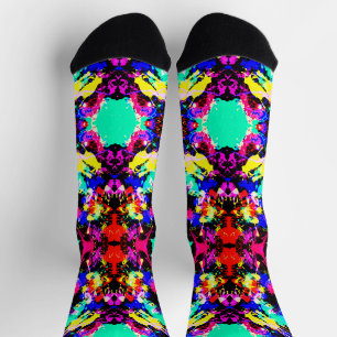 Chaussette Peinture éclaboussée colorée mignonne