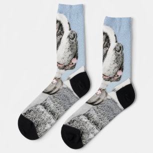 Chaussette Peinture Saint Bernard - Cute Original Chien Art