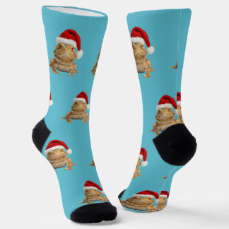 Chaussette Personalized Custom Bearded Dragon Christmas 