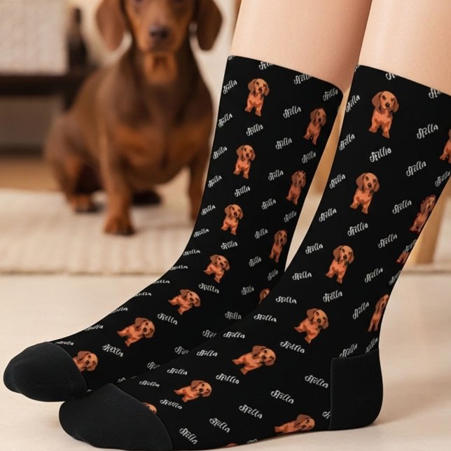 Chaussette Personalized Dog Photo Socks (Créateur téléchargé)