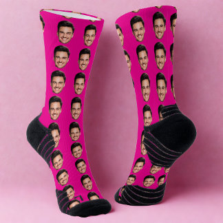 Chaussette Personalized Face Socks, Funny Gift with Your Face