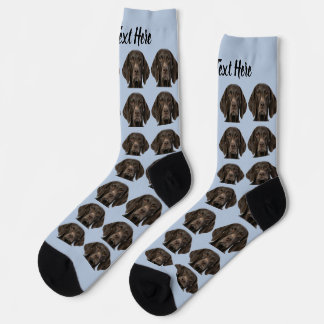 Chaussette personnalisée avec photo de chien et te