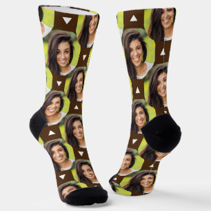 Chaussette Photo amusante de Girlfriend pour ami Brown Chauss
