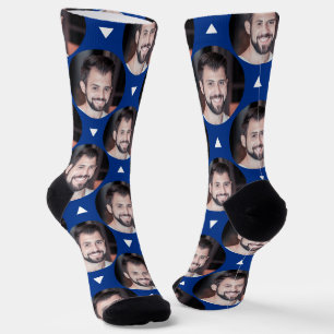 Chaussette Photo Bleue du copain pour les Chaussettes de copi