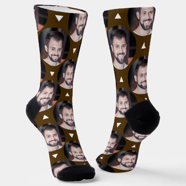 Chaussette Photo Boyfriend pour Girlfriend Dark Brown Fun (Angulaire)