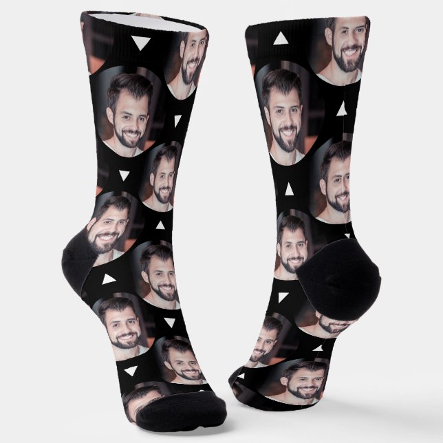 Chaussette Photo Boyfriend pour Girlfriend Fun Black (Angulaire)