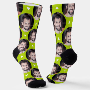 Chaussette Photo Boyfriend pour Girlfriend Fun Bright Green