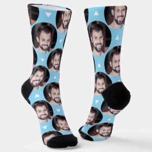 Chaussette Photo Boyfriend pour Girlfriend Light Blue