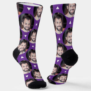 Chaussette Photo Boyfriend pour Girlfriend Purple