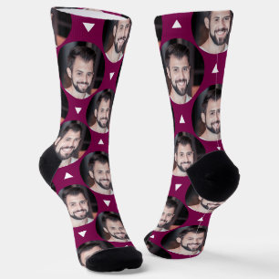 Chaussette Photo Boyfriend pour Girlfriend Wine / Merlot