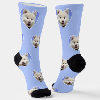 Chaussette Photo de chien personnalisée sur chaussettes monta