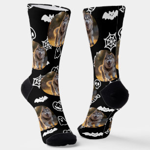 Chaussette Photo personnalisé Halloween - Gribouillages