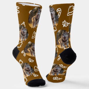 Chaussette Photo personnalisée - Célébration d'hiver