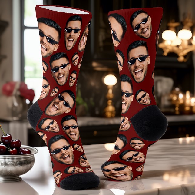 Chaussette Photo Personnalisée Du Visage Drôle Sur Toutes Les (Créateur téléchargé)