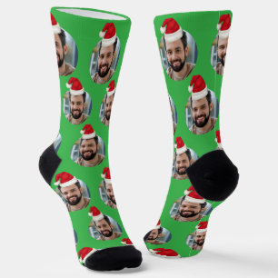 Chaussette Photo personnalisée Mille Noël vert