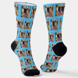Chaussette Photo personnalisée Visage de chien animal de comp