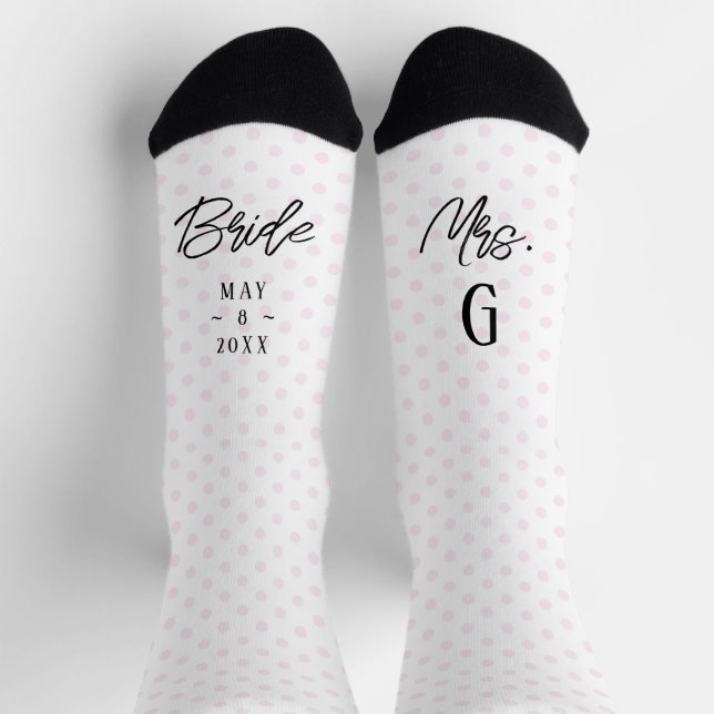 Chaussette Photo Pink Custom Bride (Haut)