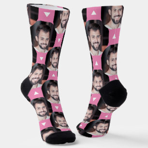 Chaussette Photo rose mignonne d'un copain pour une amie