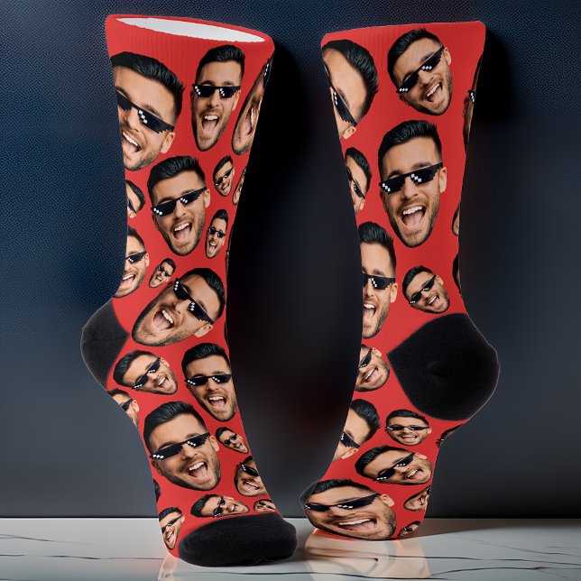 Chaussette Photo Visage Fantaisie Personnalisée Sur Toutes Le (Créateur téléchargé)