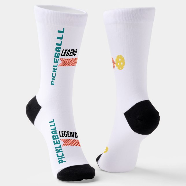 Chaussette Pickleball chaussettes légende pro amateur joueur (Angulaire)