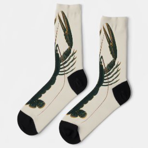 Chaussette Pinces de homard Vie marine océanique vintage Crus