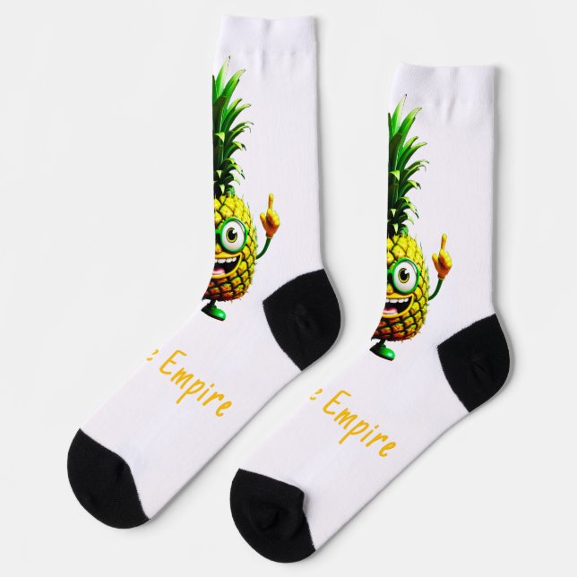 Chaussette Pine O Chaussettes - Pineappy Empire (Gauche)