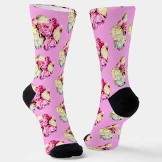 Chaussette Pivoine Florale