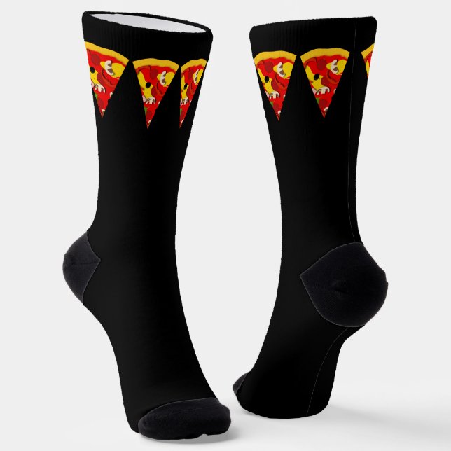Chaussette Pizza Slices Restauration rapide Lover (Angulaire)