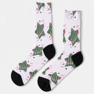Chaussette Planète Étoile Pastèque