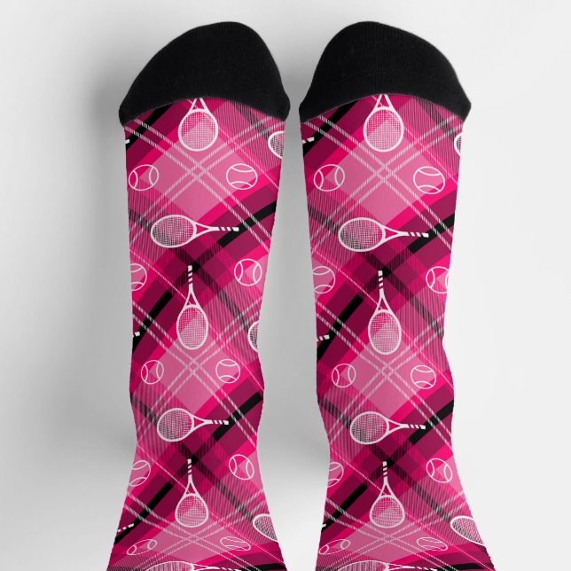 Chaussette Plat rose 🎾 chaussettes de tennis (Haut)