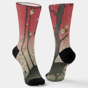 Chaussette Plum Estate Japonais Edo Woobblock Plum