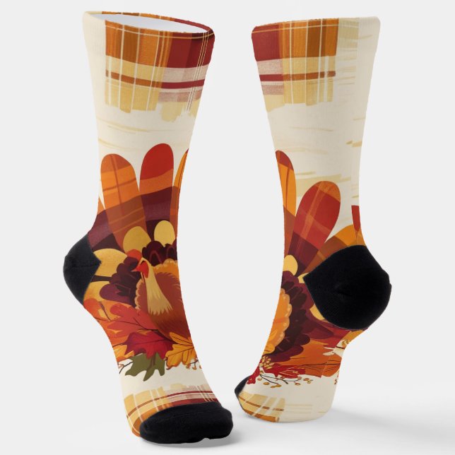 Chaussette Plumes de l'automne (Angulaire)