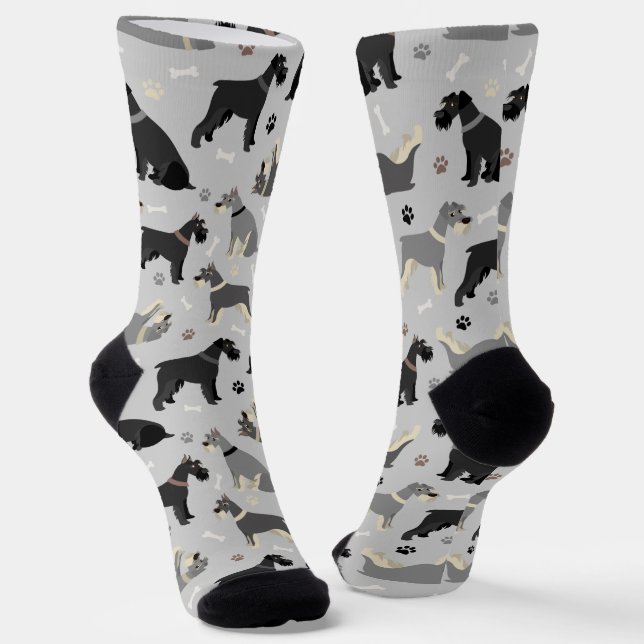 Chaussette Poches et os Schnauzer (Angulaire)