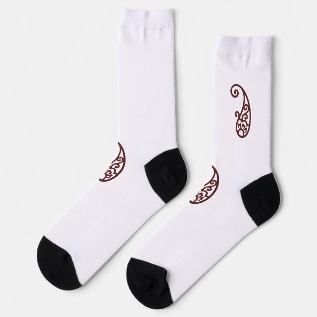 Chaussette Point rouge (Gauche)