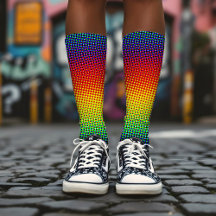 Pointes Pop Art moderne Arc-en-ciel lumineux et Co