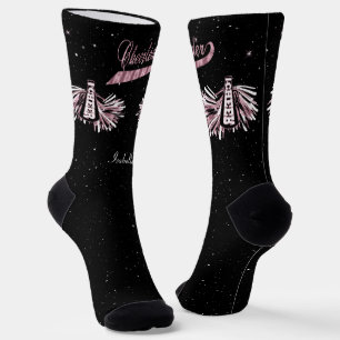 Chaussette Pom-pom girl Faux Rose