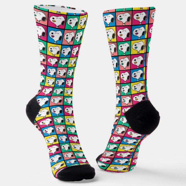 Chaussette Pop Art Snoopy Lips | Mod pour vous Motif (Angulaire)