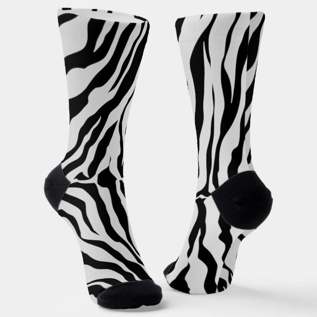Chaussette Poster de animal Des Tiges Noir Et Blanc (Angulaire)