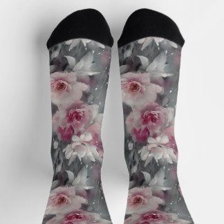 Chaussette poupée rose