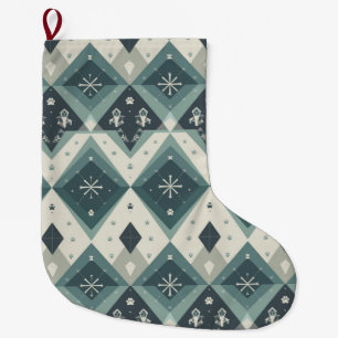 Chaussette pour animaux de compagnie géométrique n