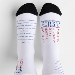 Chaussette Premier amendement Manifestation pour la liberté d