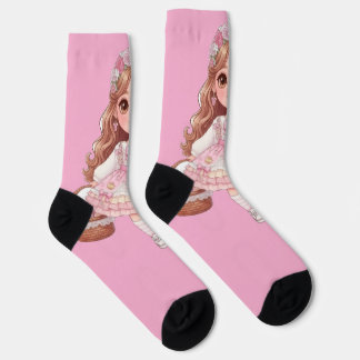 Chaussette princesse de cœur