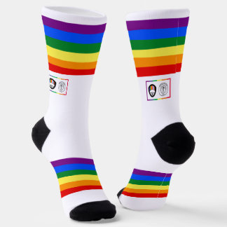 Chaussette Rainbow Stripe AOSA AWSF Pride Chaussettes d'équip
