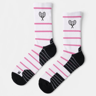 Chaussette Raquette de tennis moderne noir blanc